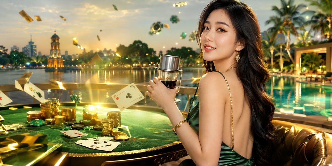 Người dùng Hà Nội chơi bài qua 910 trên điện thoại tại quán cà phê